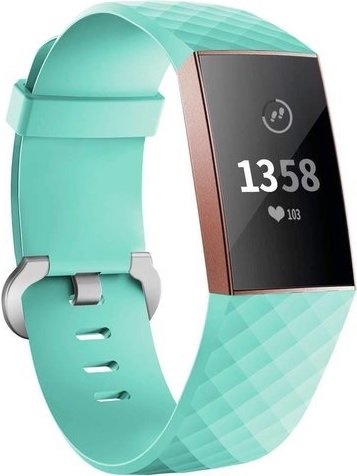 Bracelet sport gaufré Fitbit Charge 3 & 4 - vert