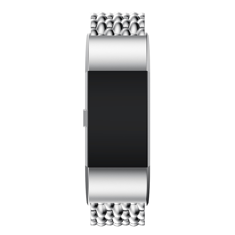 Bracelet acier dragon Fitbit Charge 2 - argent