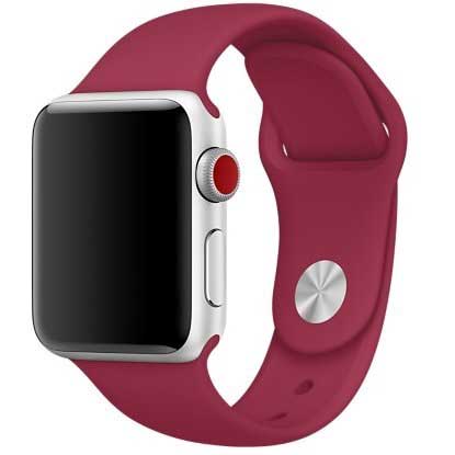 Bracelet sport Apple Watch - rose rouge