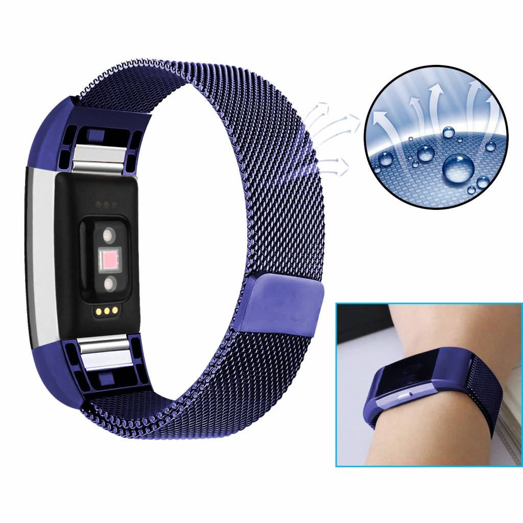 Bracelet milanais Fitbit Charge 2 - bleu
