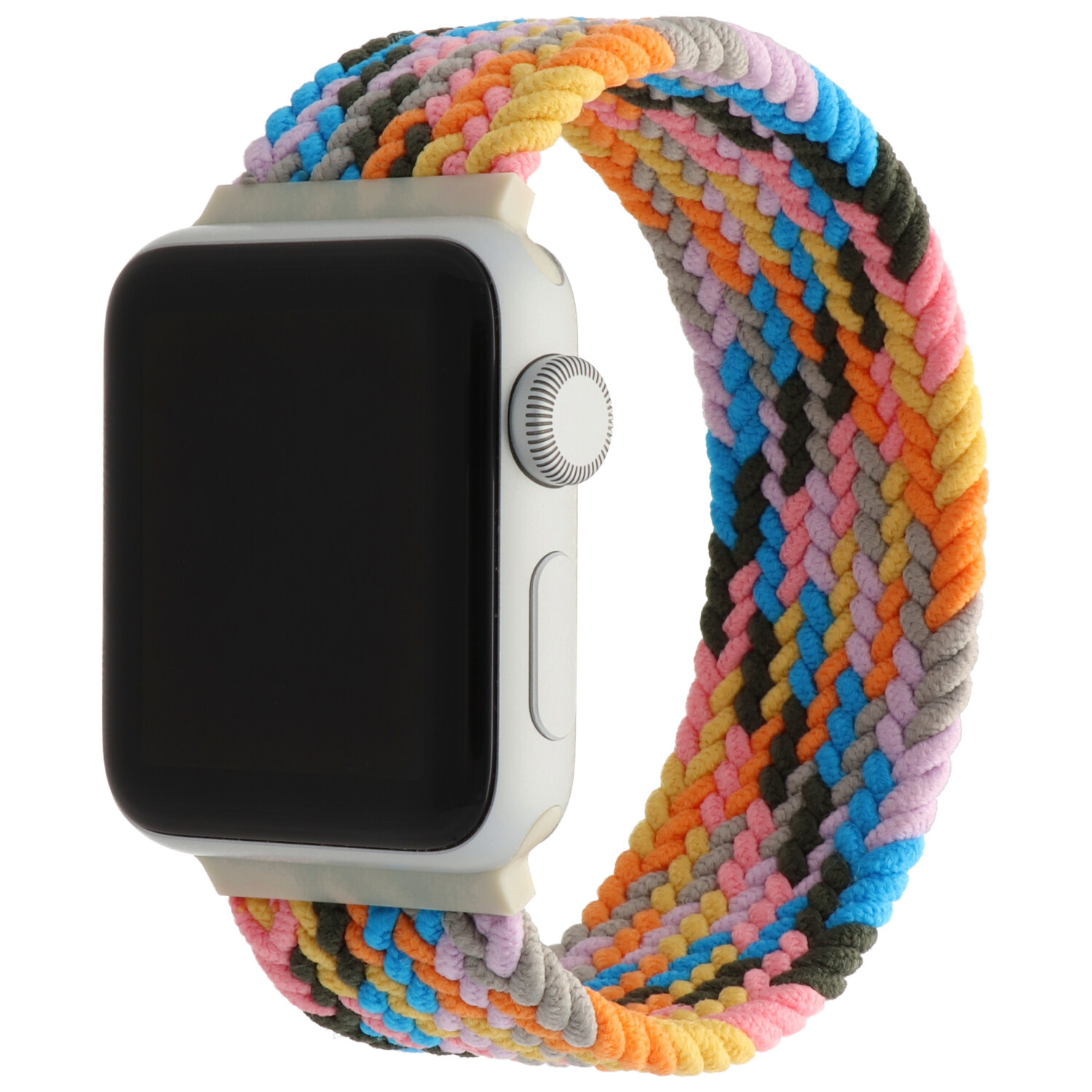 Bracelet nylon Boucle unique tressé Apple Watch - purple pulse