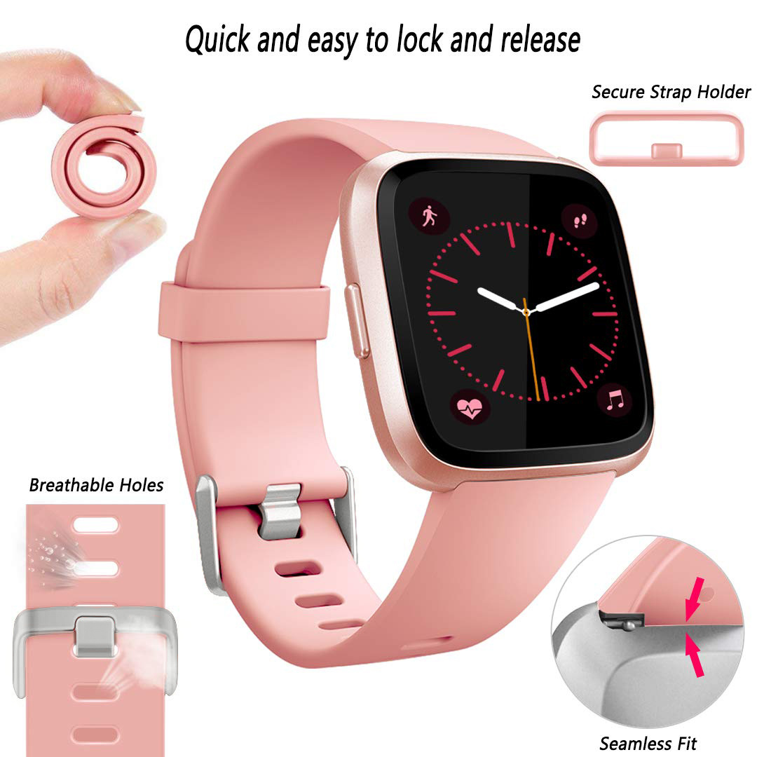 Bracelet sport Fitbit Versa - rose
