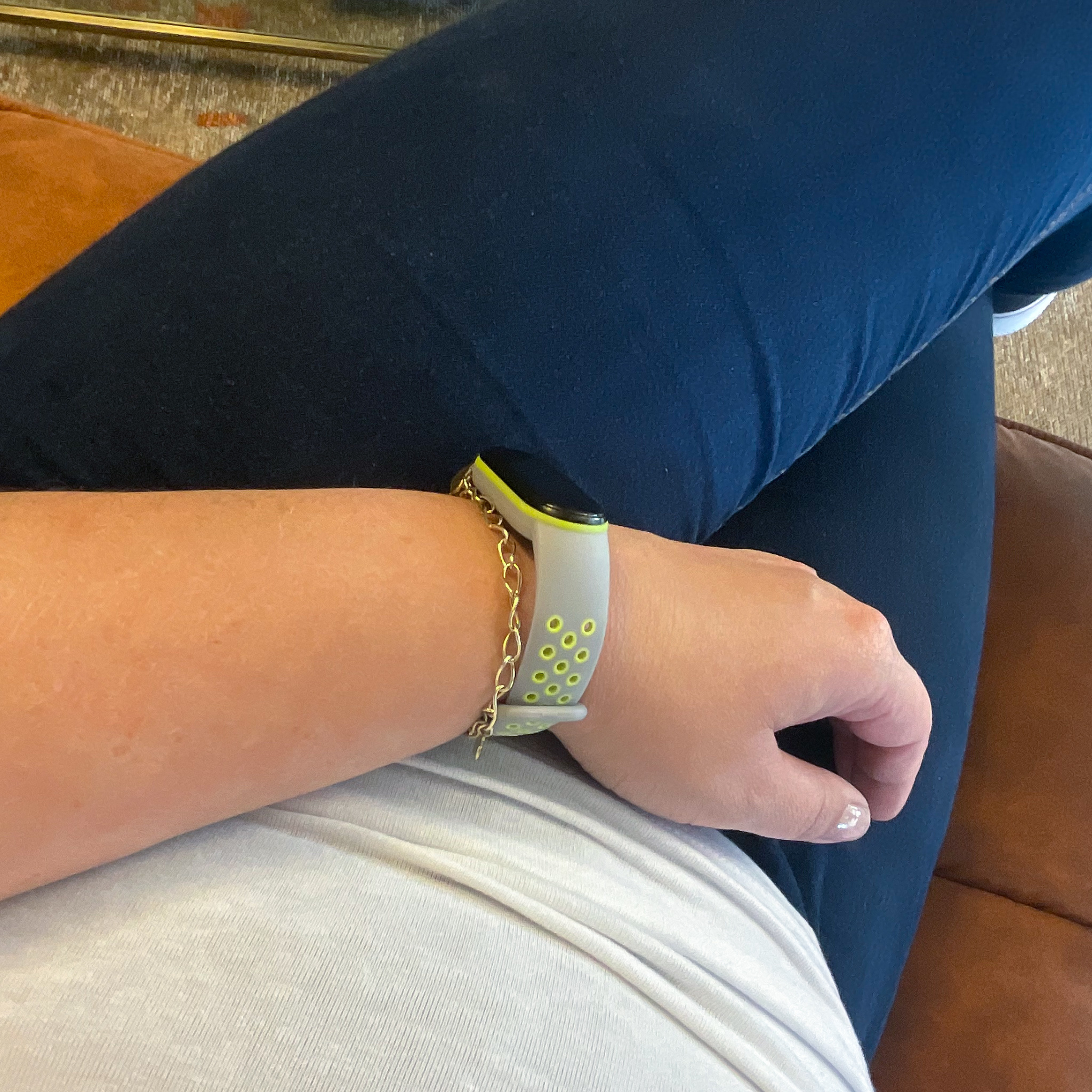 Bracelet sport double Xiaomi Mi 5/6 - gris vert