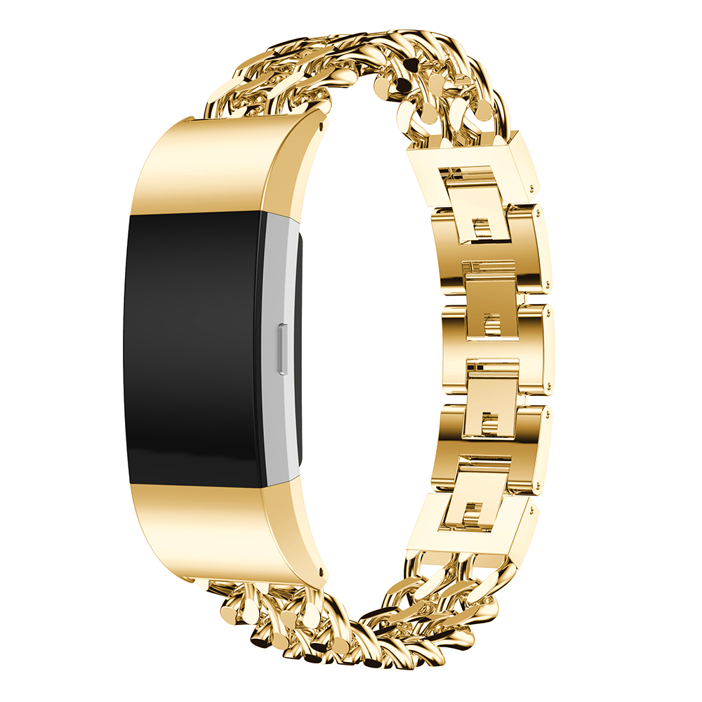 Bracelet acier cow-boy Fitbit Charge 3 & 4 - or