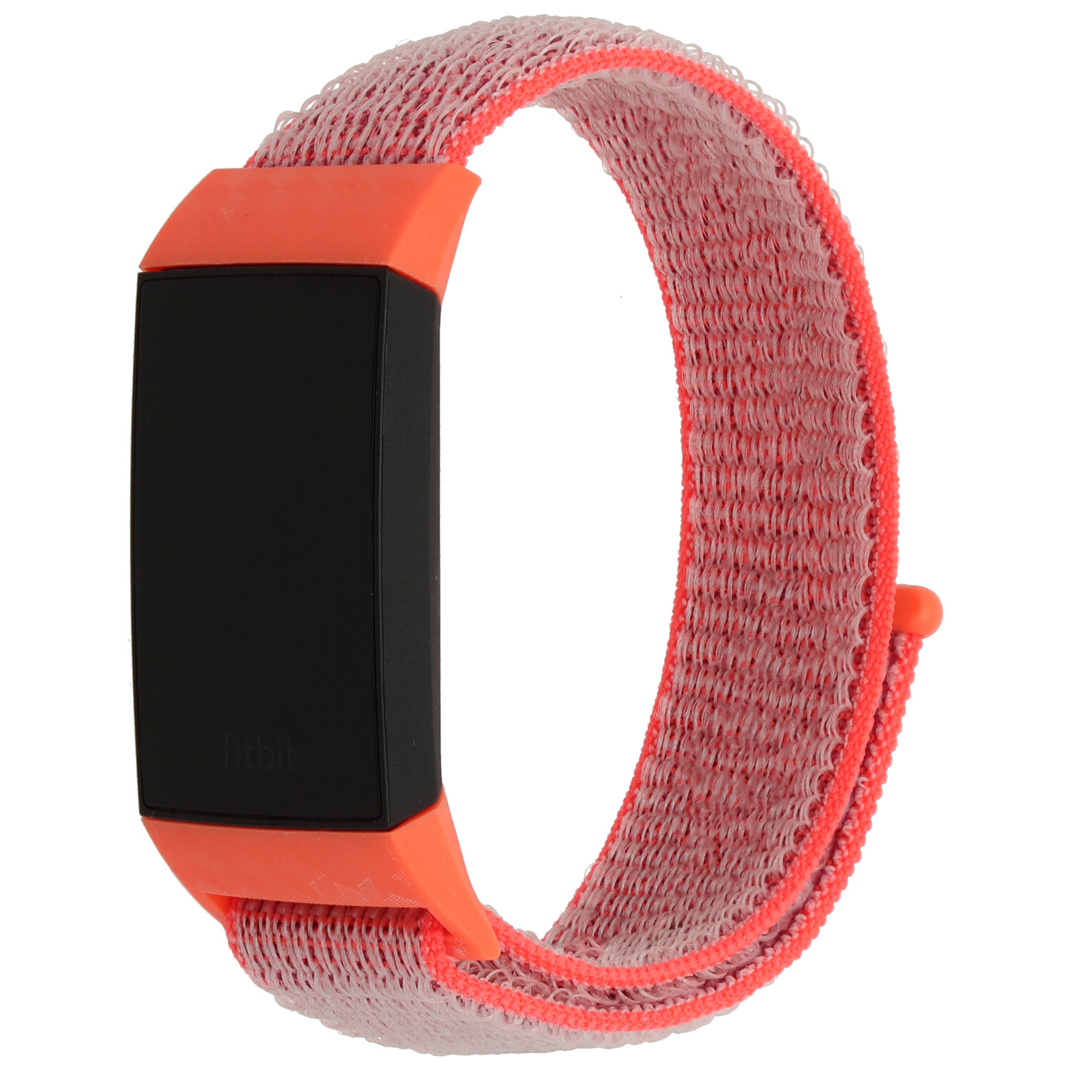 Bracelet boucle sport en nylon Fitbit Charge 3 & 4 - rose