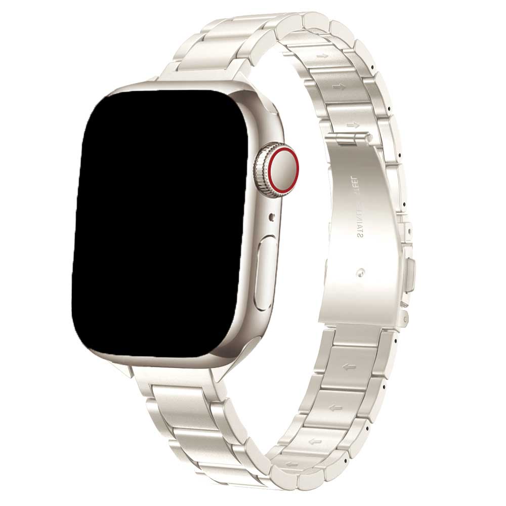 Bracelet à maillons fins Noor Apple Watch - Lumière stellaire