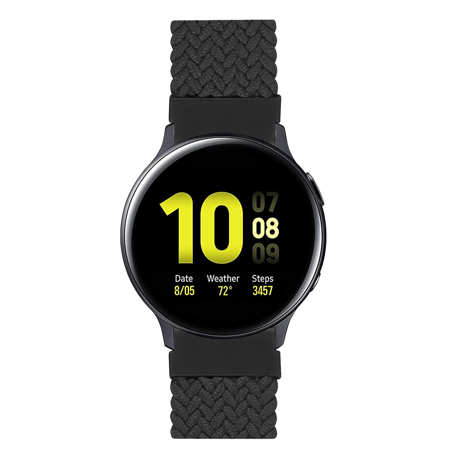 Bracelet nylon Boucle unique tressé Huawei Watch GT - anthracite