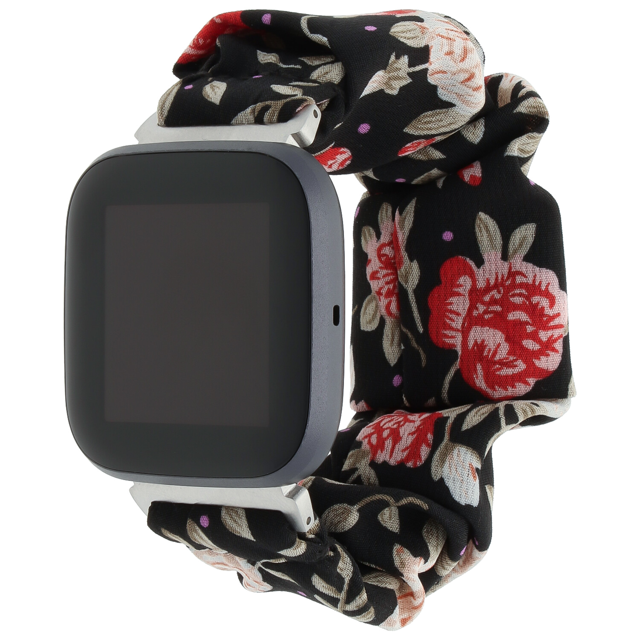 Bracelet nylon chouchou Fitbit Versa - rose mix