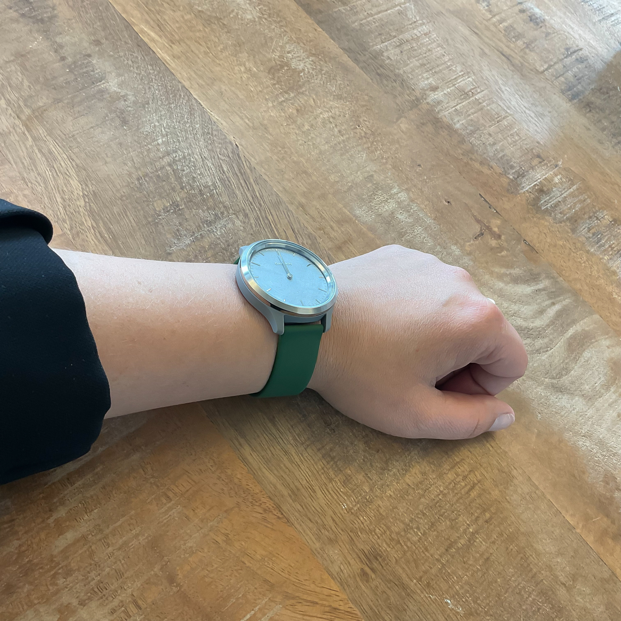 Bracelet sport en silicone Garmin Vivoactive / Vivomove - vert armée