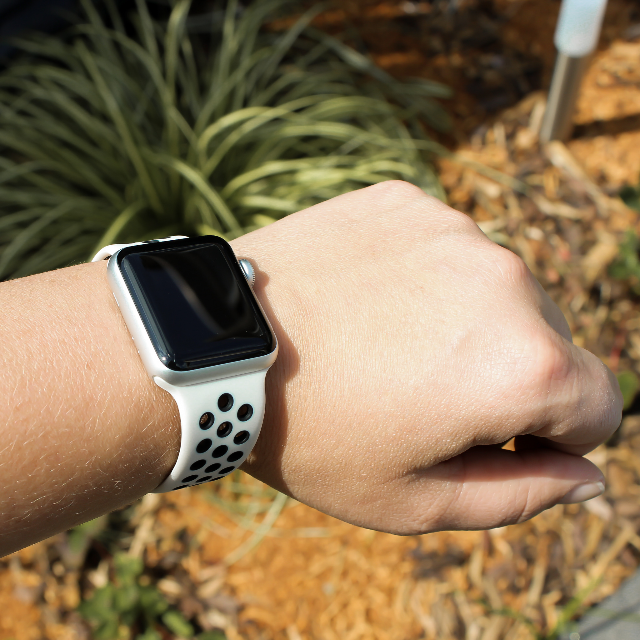 Bracelet sport double Apple Watch - sable du désert noir