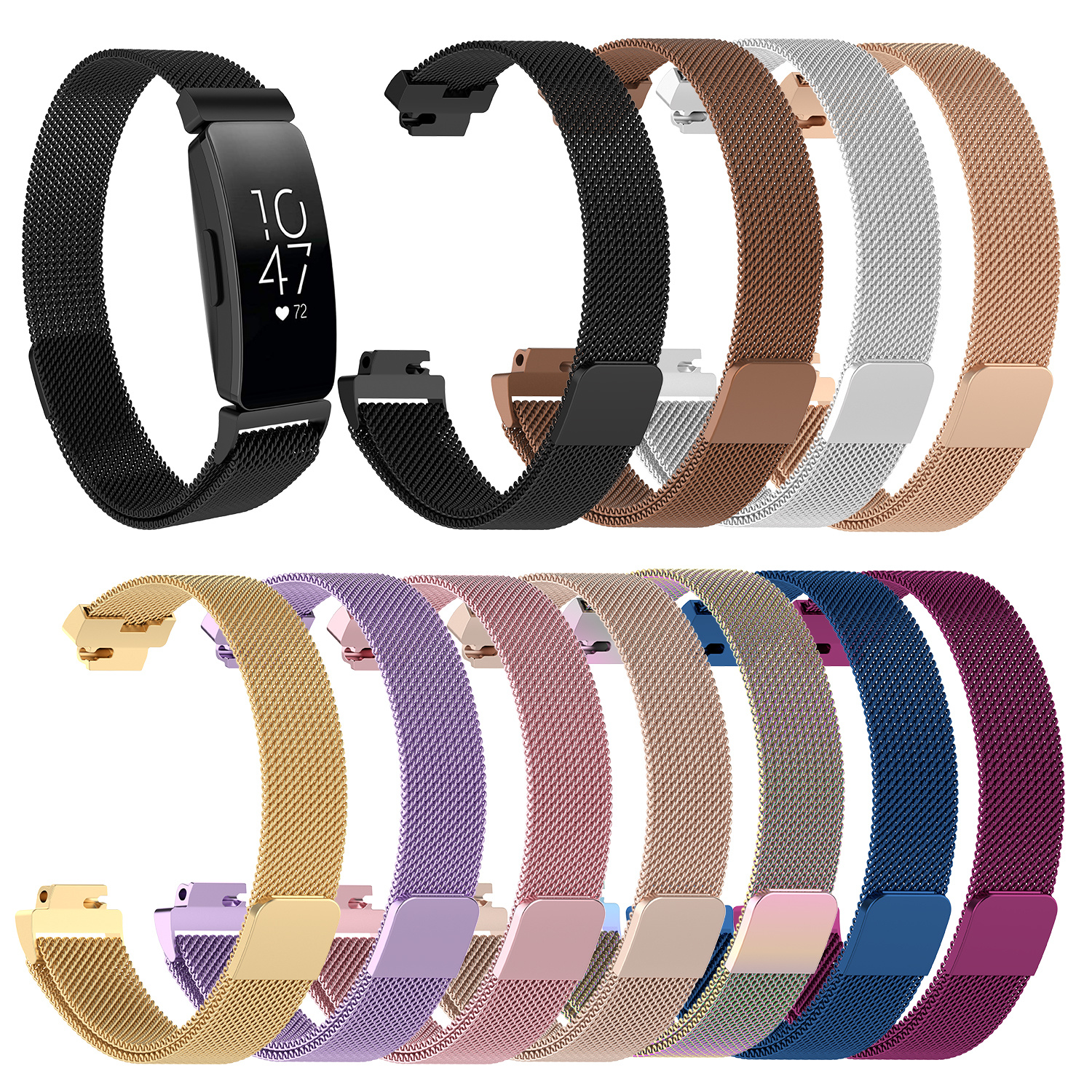 Bracelet milanais Fitbit Inspire - lavande