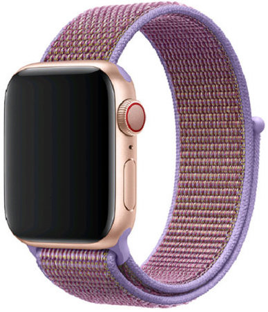 Bracelet boucle sport en nylon Apple Watch sportif - lilas