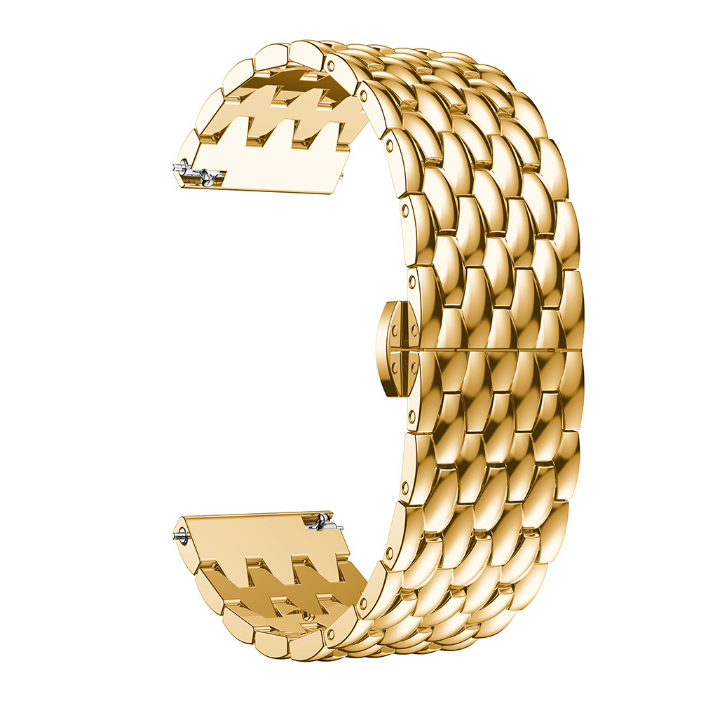 Bracelet acier dragon Garmin Vivoactive / Vivomove - or