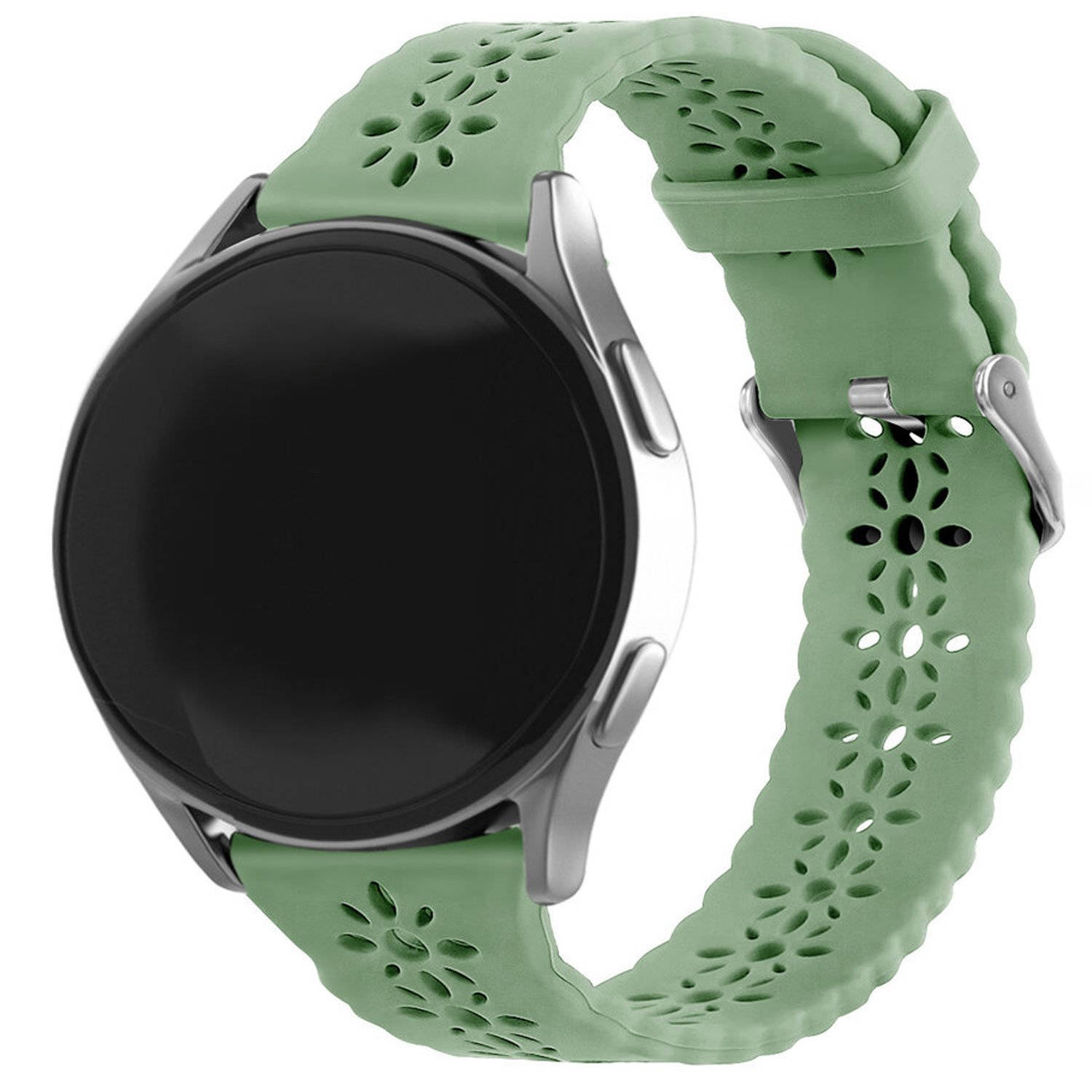 Bracelet de silicone brillante Samsung Galaxy Watch 7 - vert