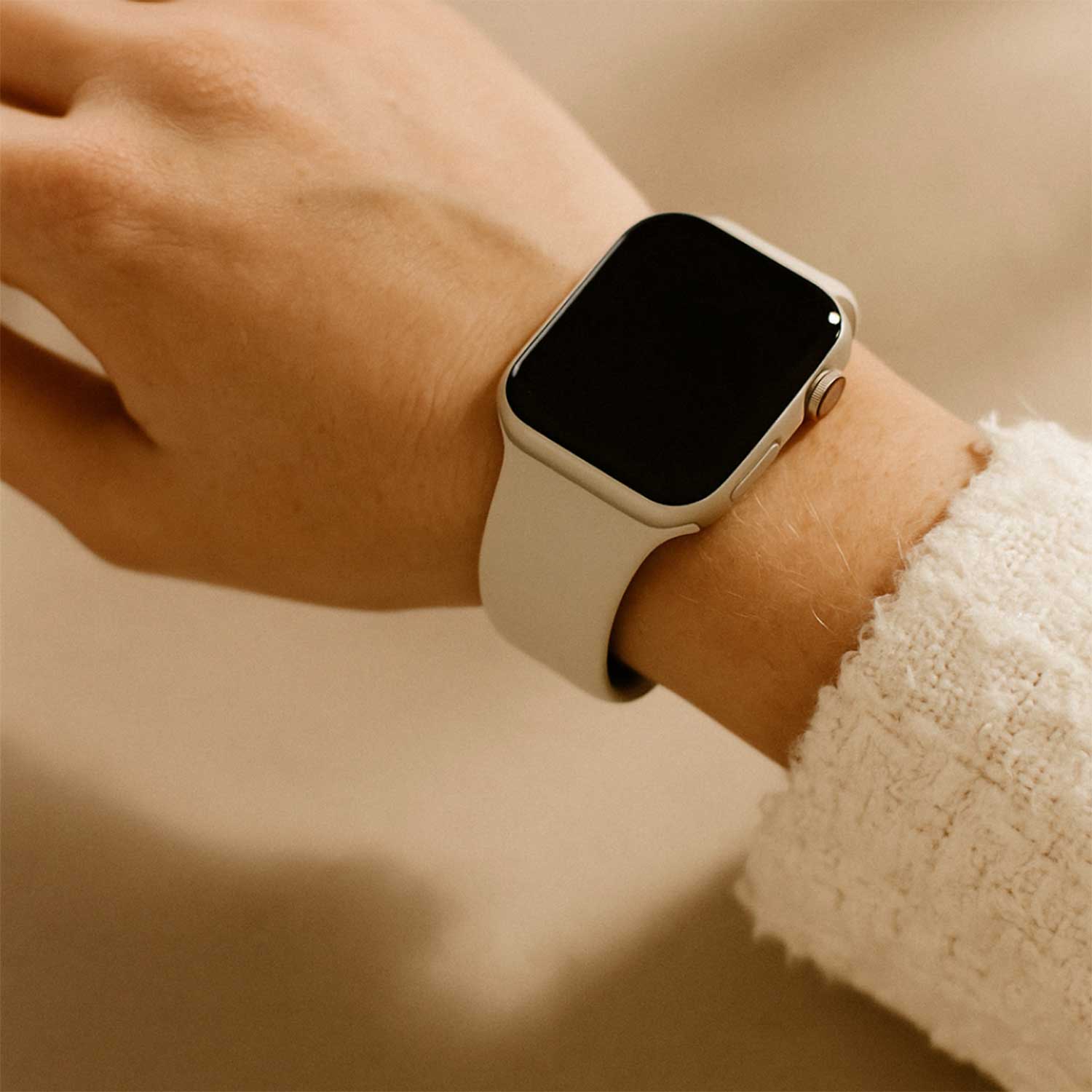 Bracelet sport Apple Watch - lumière stellaire