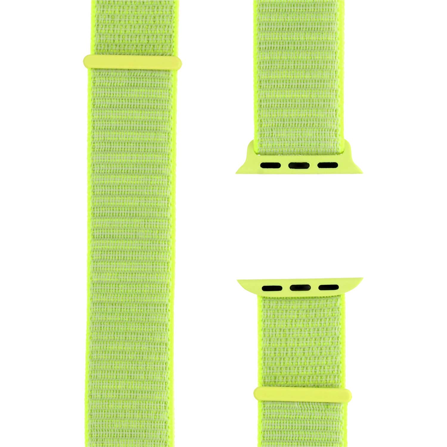 Bracelet boucle sport en nylon Apple Watch sportif - jaune