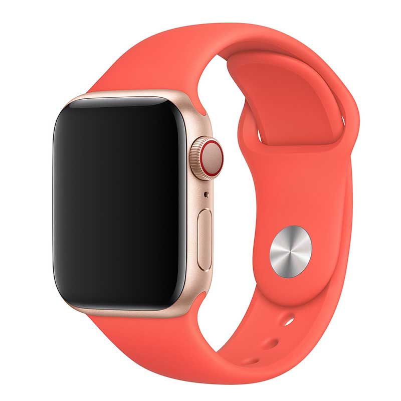 Bracelet sport Apple Watch - agrume rose