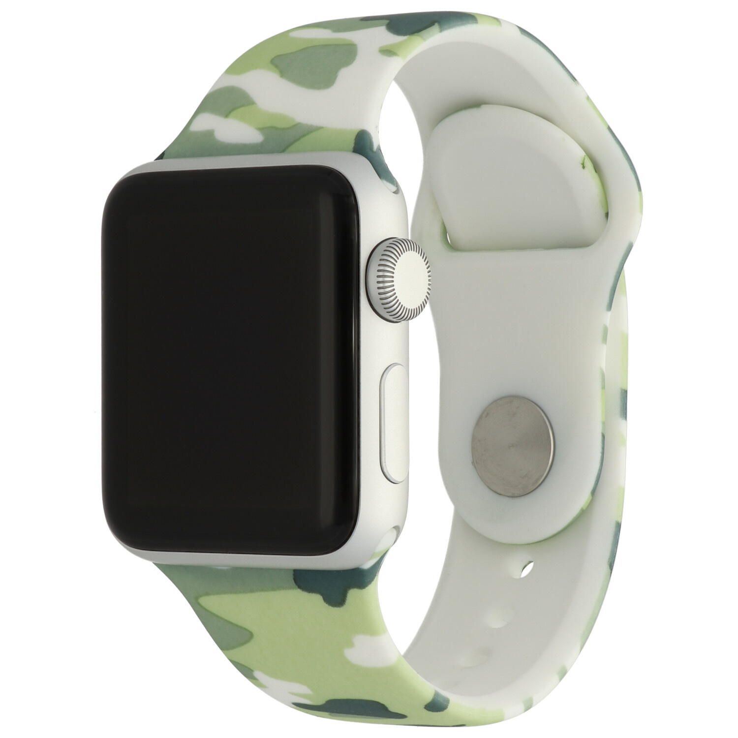 Bracelet sport imprimé Apple Watch - vert camouflage