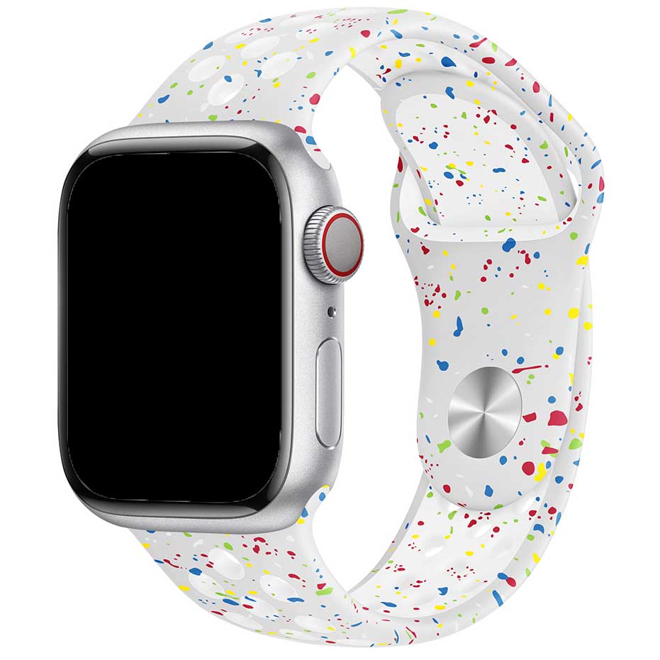 Bracelet sport double Apple Watch - platine pur