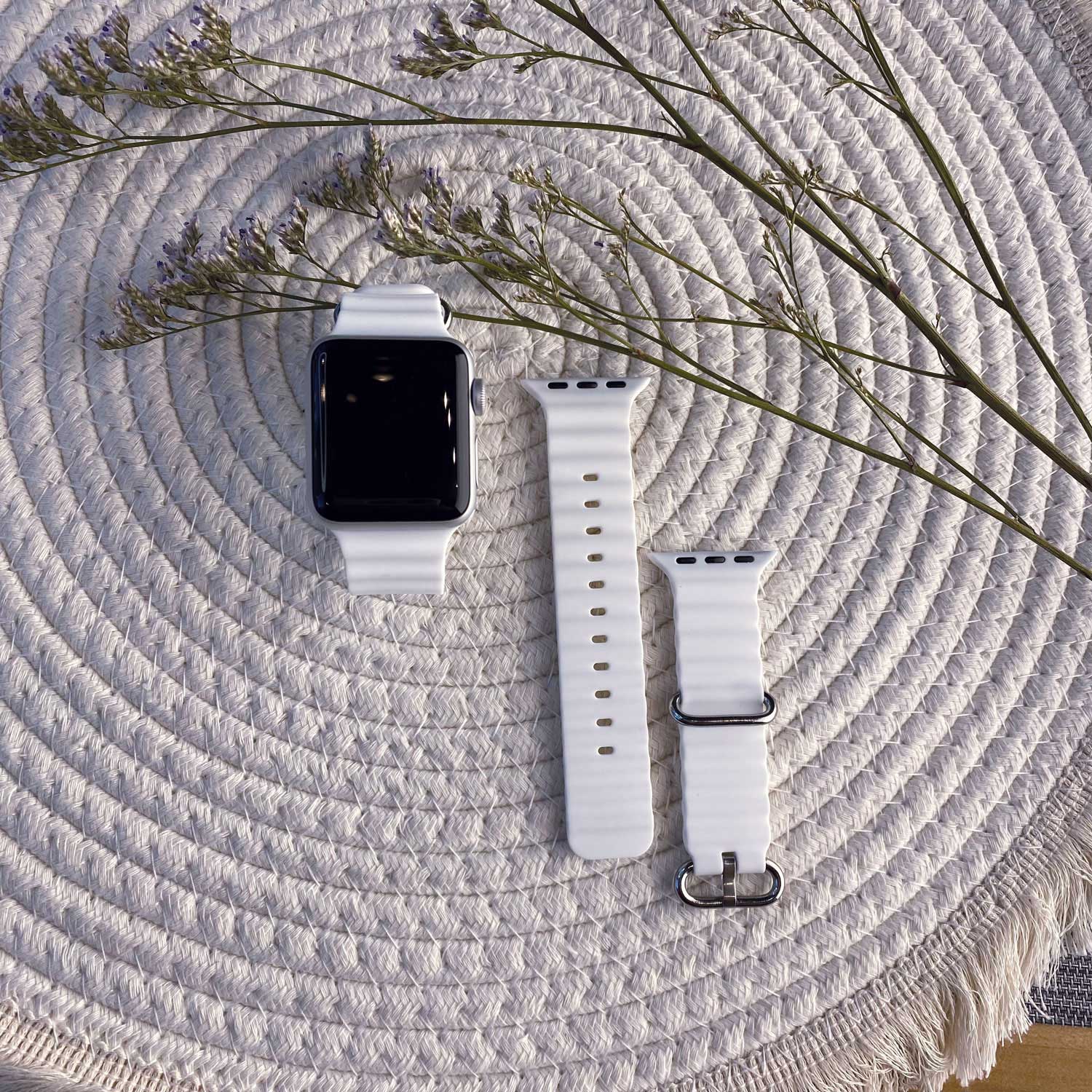 Bracelet sport Océan Apple Watch - lumière stellaire