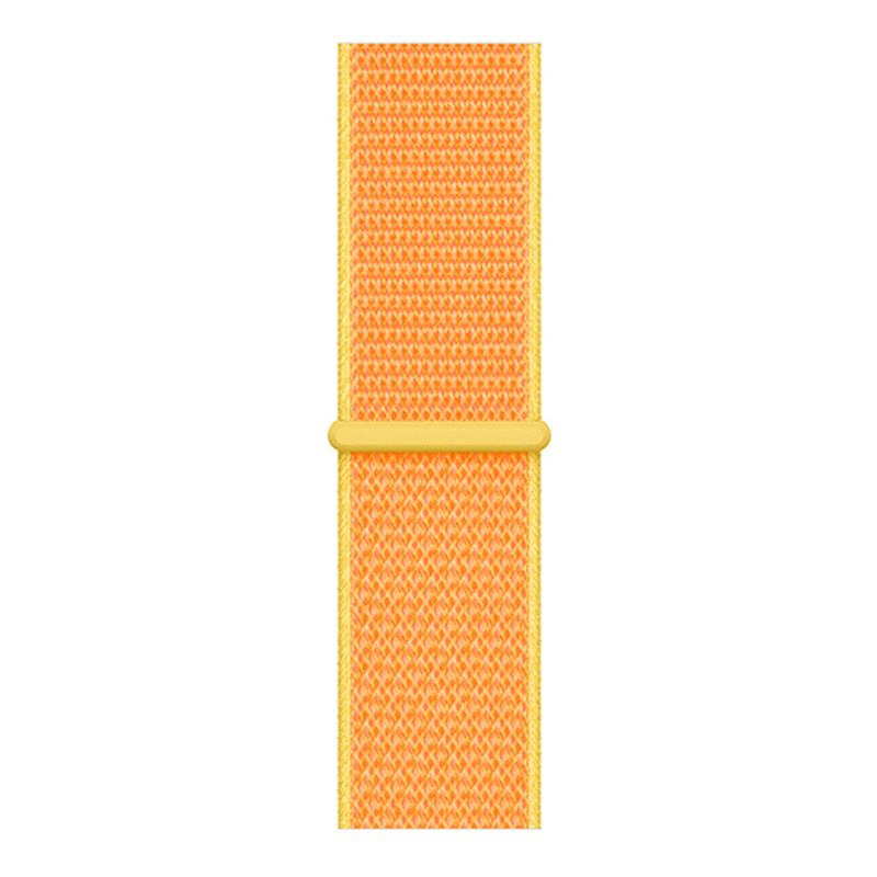 Bracelet boucle sport en nylon Apple Watch sportif - jaune canari