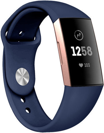 Bracelet sport Fitbit Charge 3 & 4 - bleu foncé