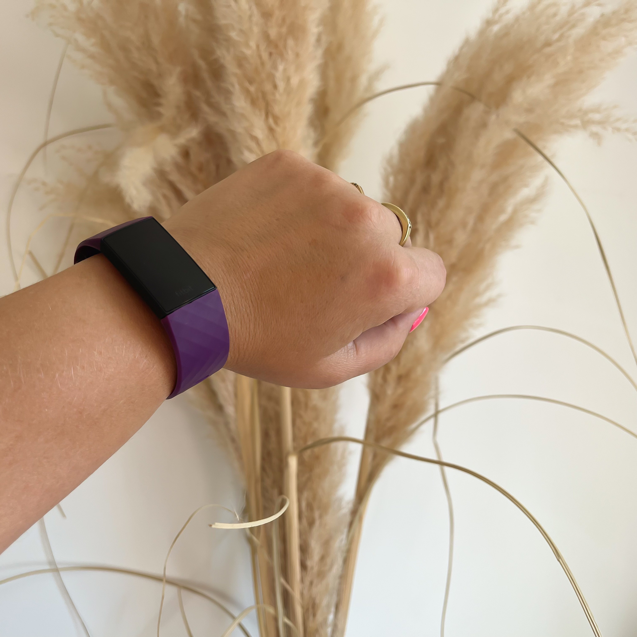 Bracelet sport gaufré Fitbit Charge 3 & 4 - violet foncé