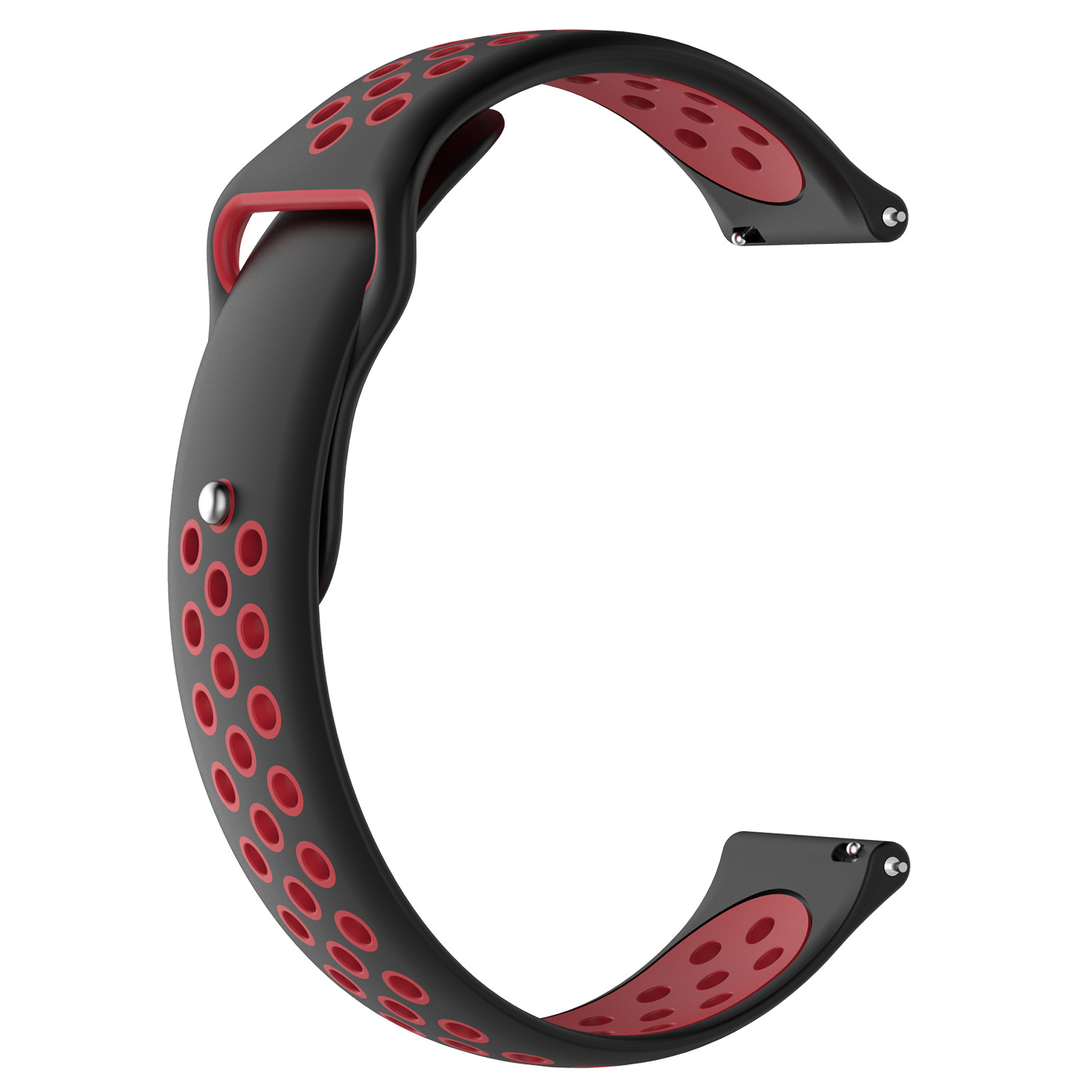 Bracelet sport double Samsung Galaxy Watch - noir rouge