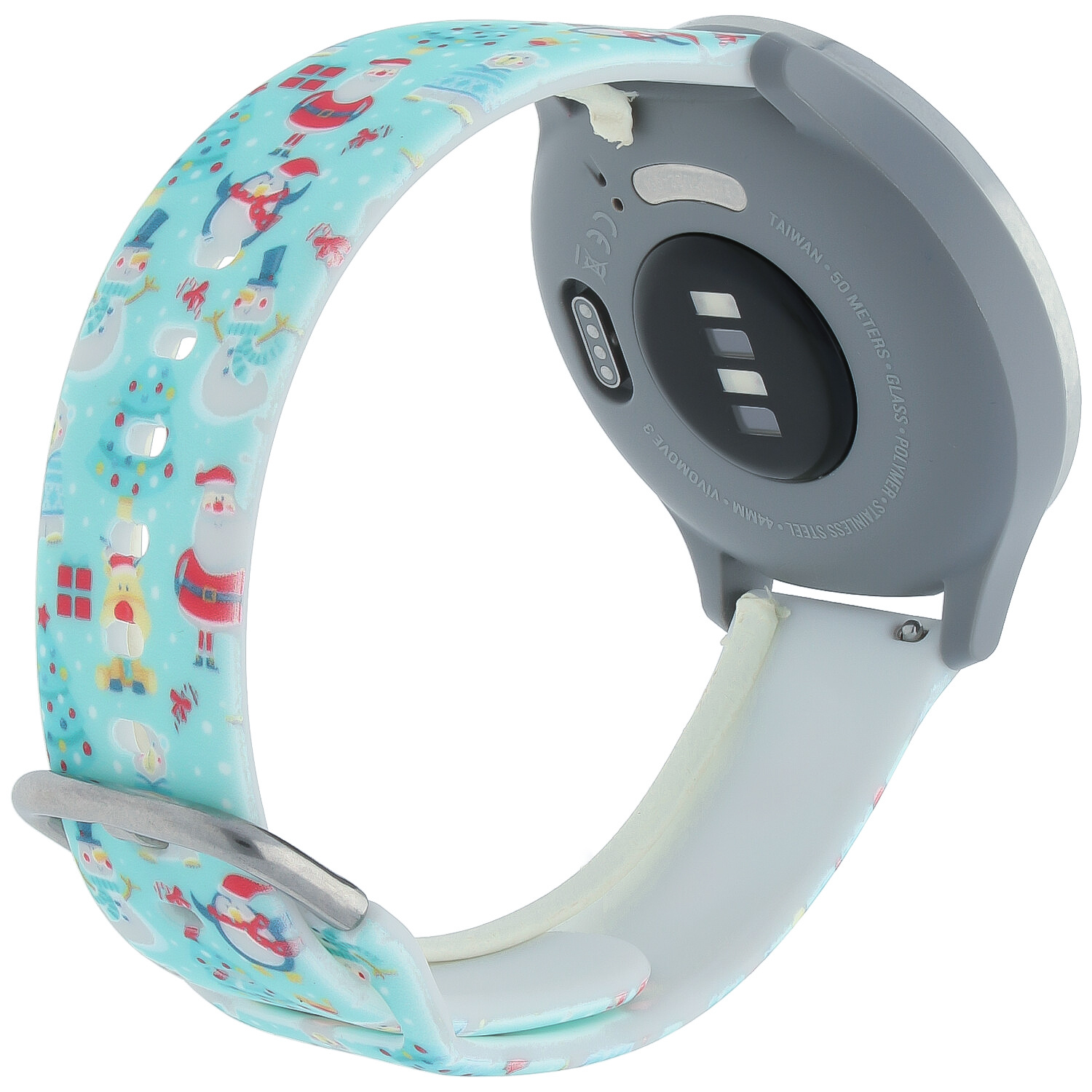 Bracelet sport imprimé Polar - vert Noël