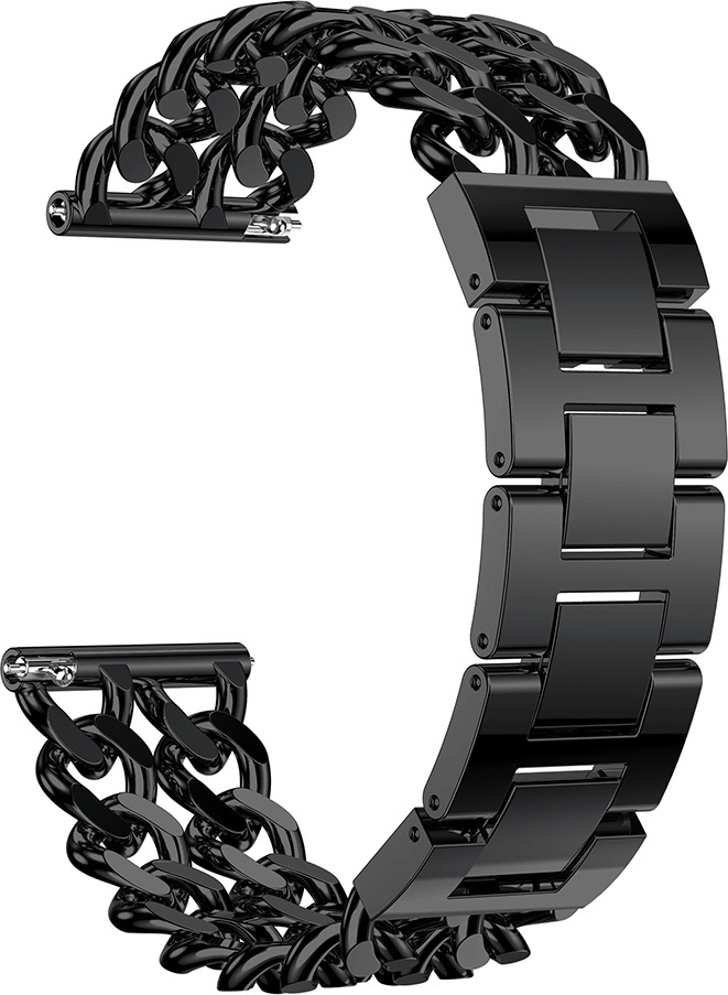 Bracelet acier cow-boy Samsung Galaxy Watch - noir
