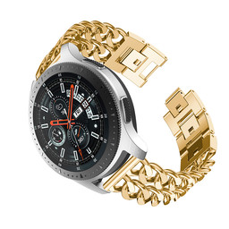 Bracelet acier cow-boy Samsung Galaxy Watch - or