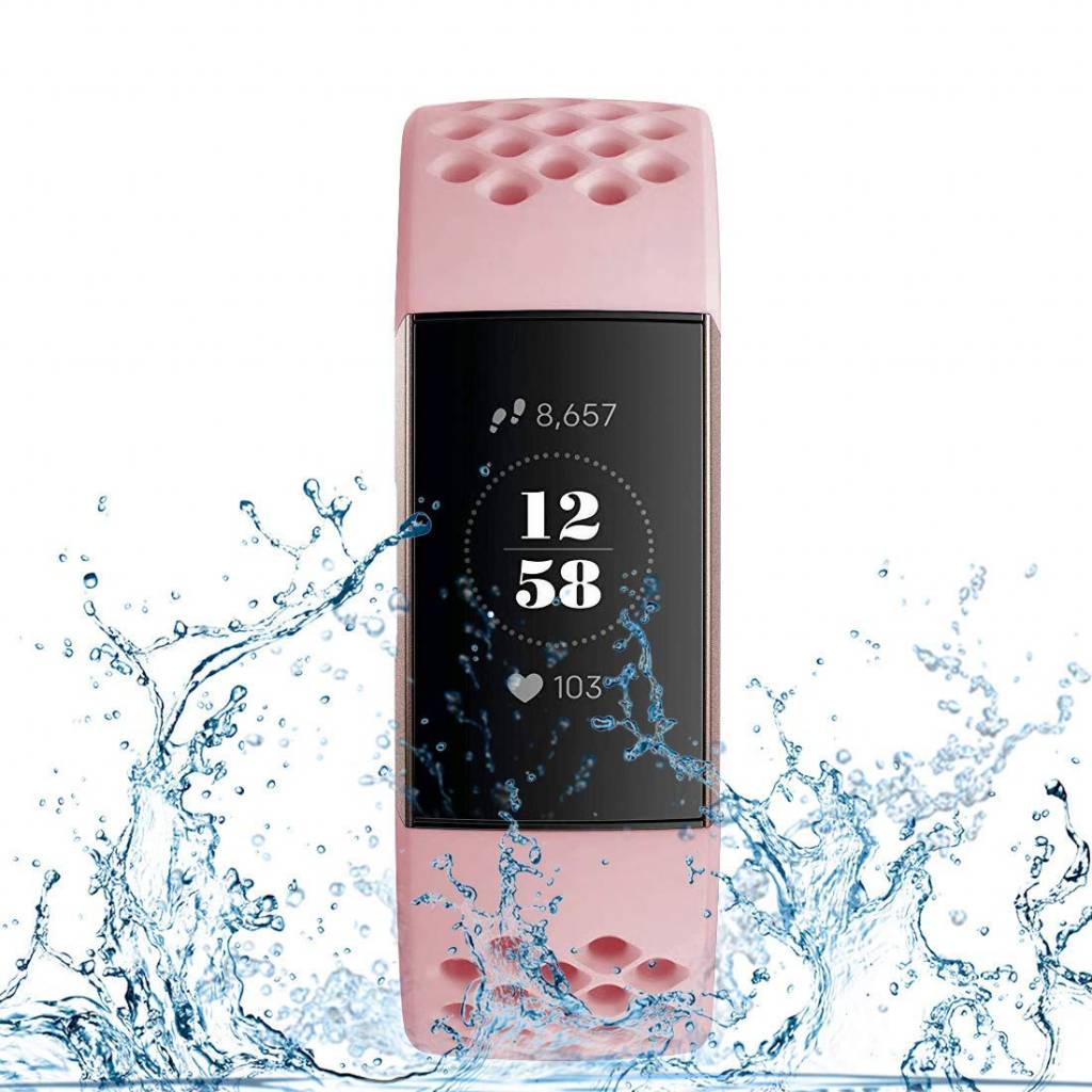 Bracelet sport point Fitbit Charge 3 & 4 - rose