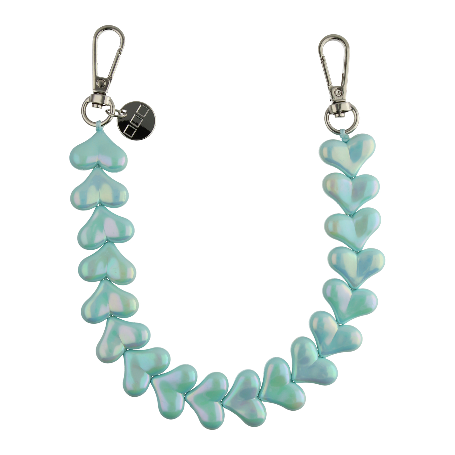 Cordon Téléphone Heart - vert brillant - argent