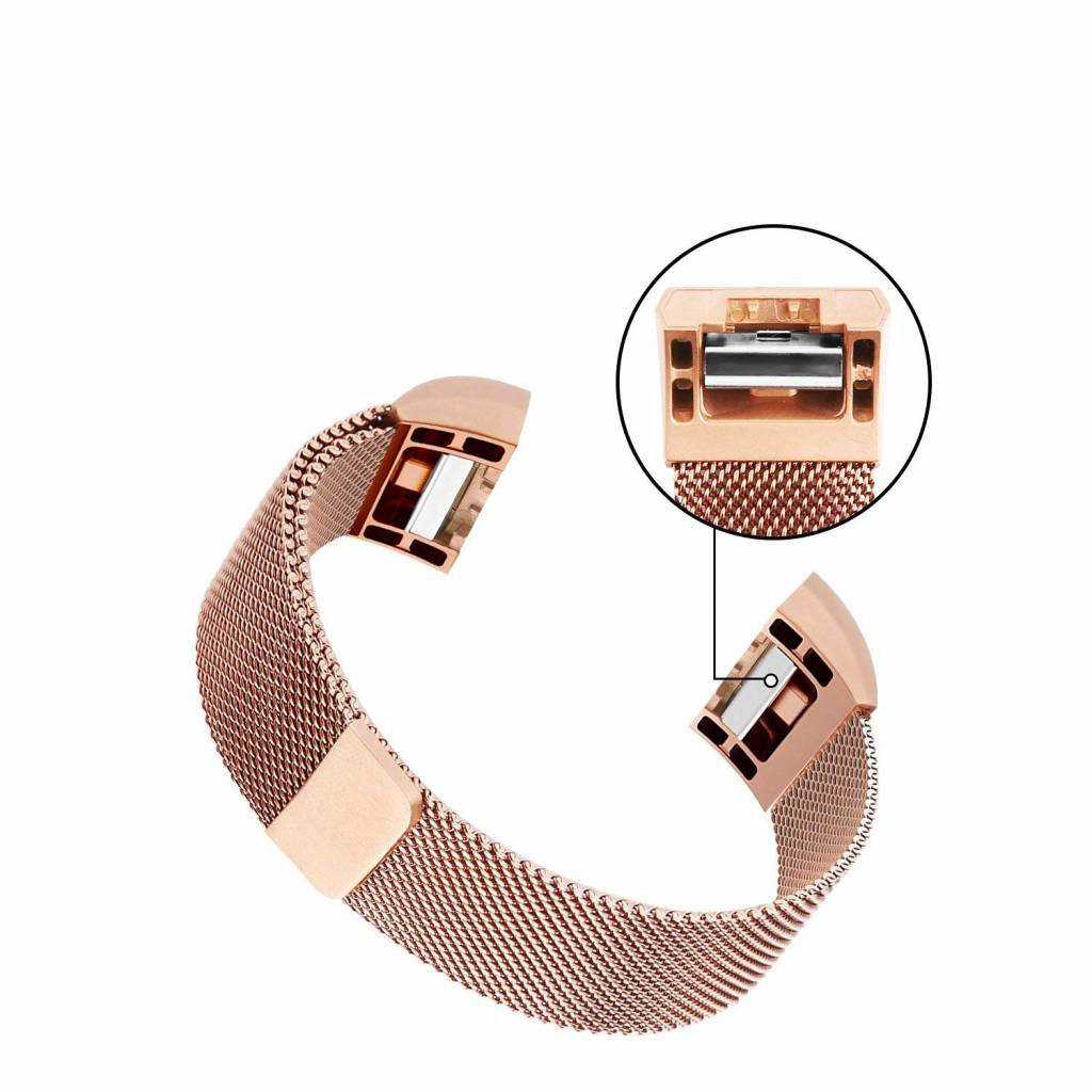 Bracelet milanais Fitbit Charge 2 - or rose
