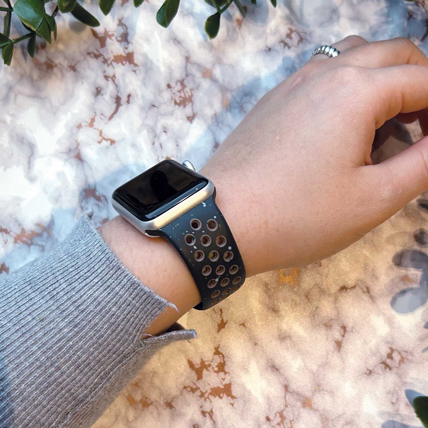 Bracelet sport double Apple Watch - ciel de minuit