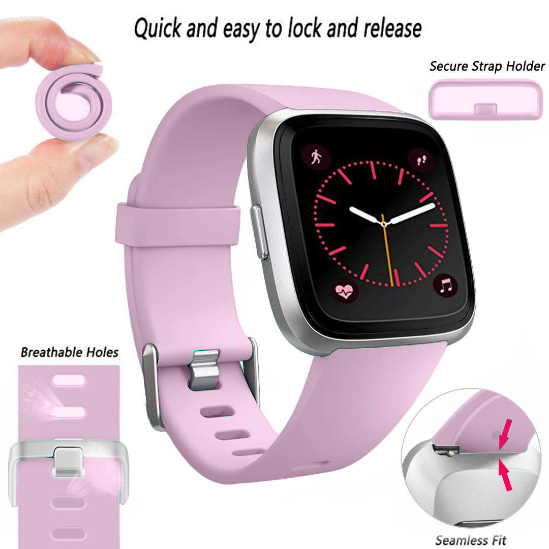 Bracelet sport Fitbit Versa - violet clair