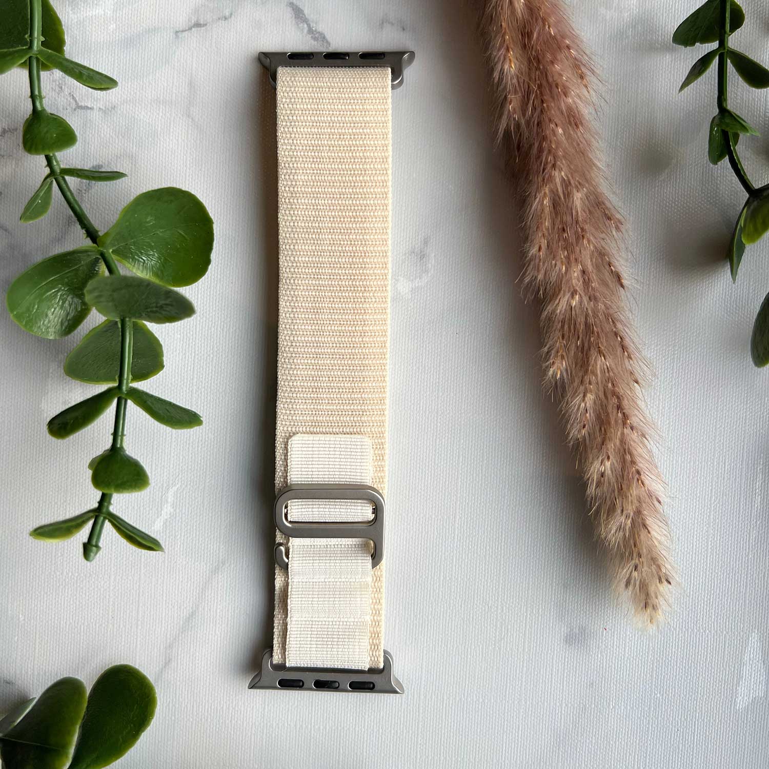 Bracelet Alpine en nylon Apple Watch - lumière stellaire