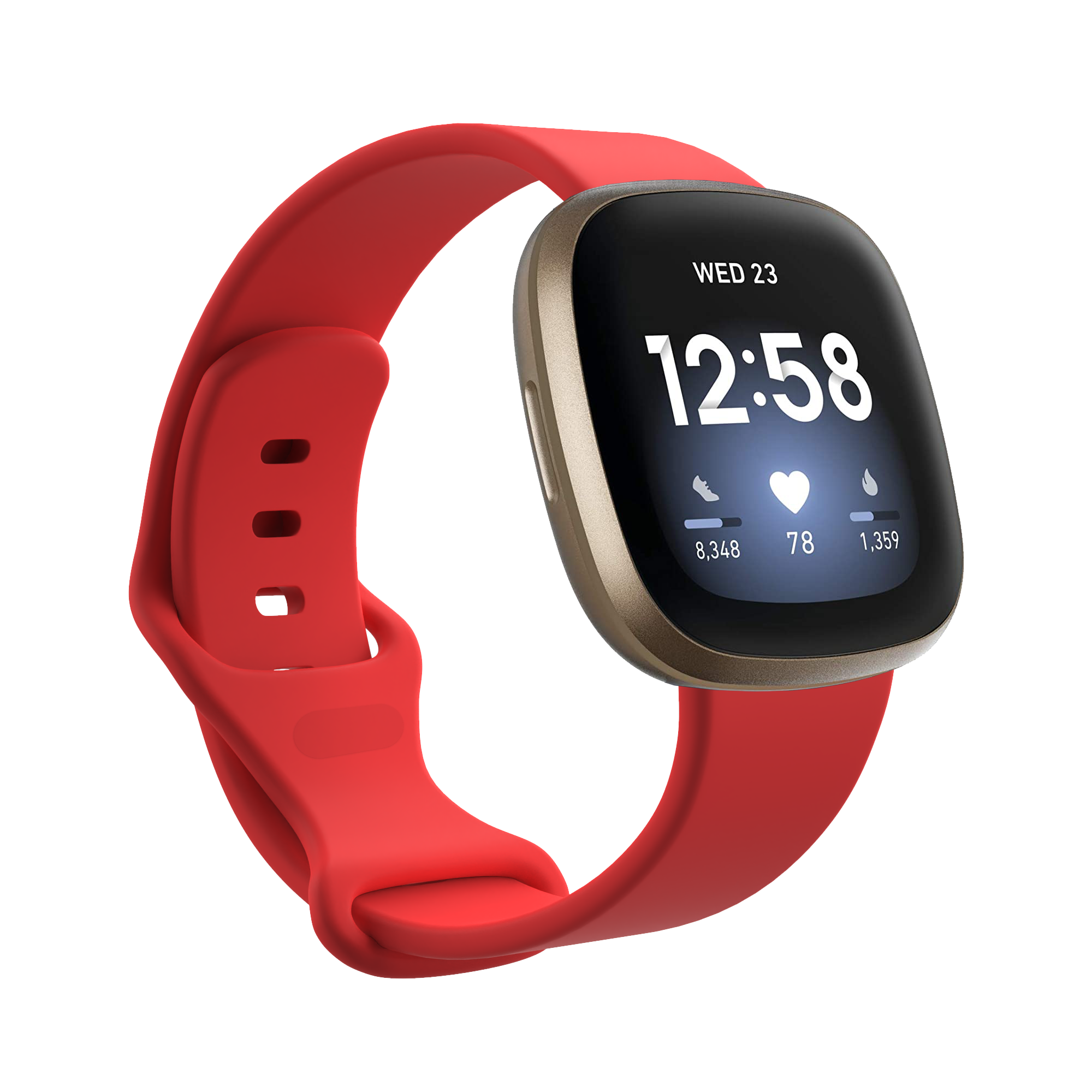 Bracelet sport Fitbit Versa 3 / Sense - rouge