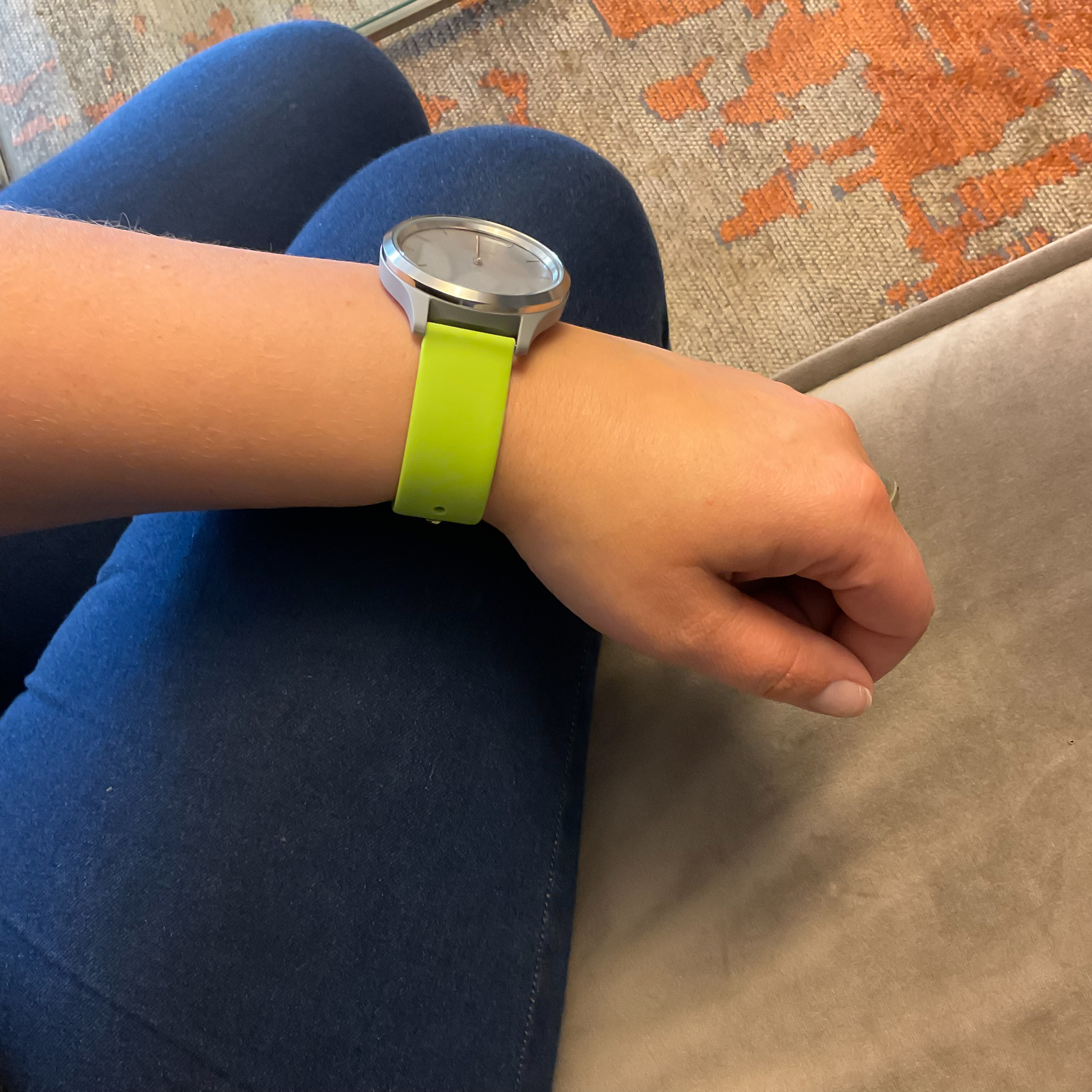 Bracelet sport en silicone Garmin Vivoactive / Vivomove - lime