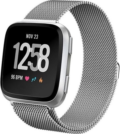 Bracelet milanais Fitbit Versa - argent