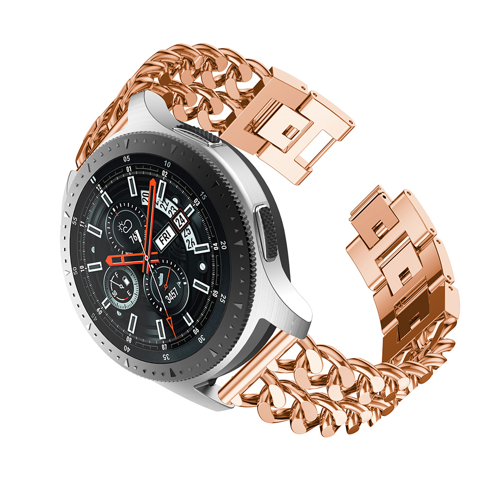 Bracelet acier cow-boy Samsung Galaxy Watch - or rose