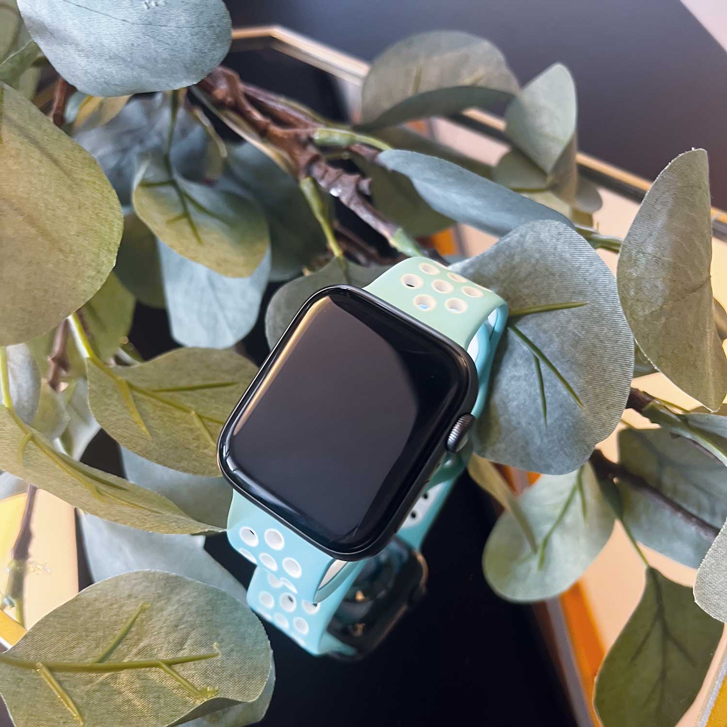 Bracelet sport double Apple Watch - blanc marine