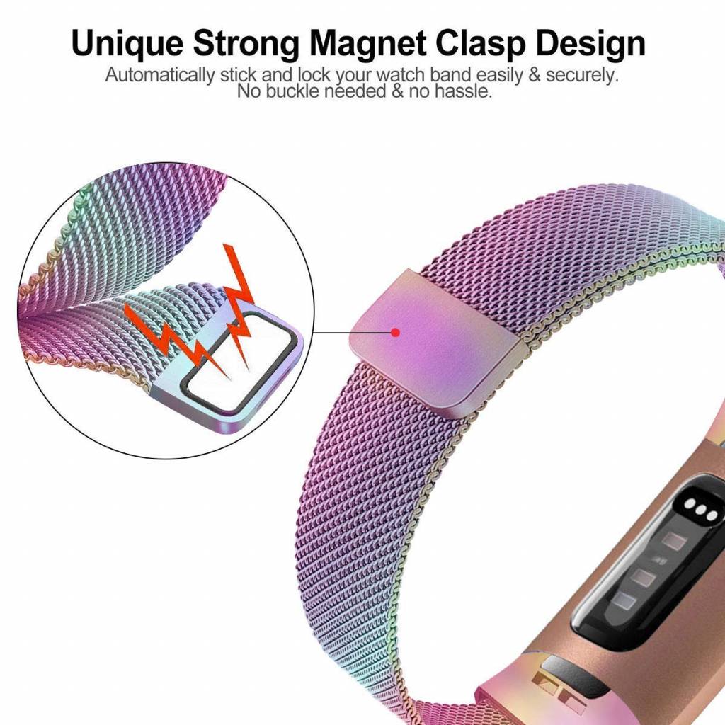 Bracelet milanais Fitbit Charge 3 & 4 - coloré