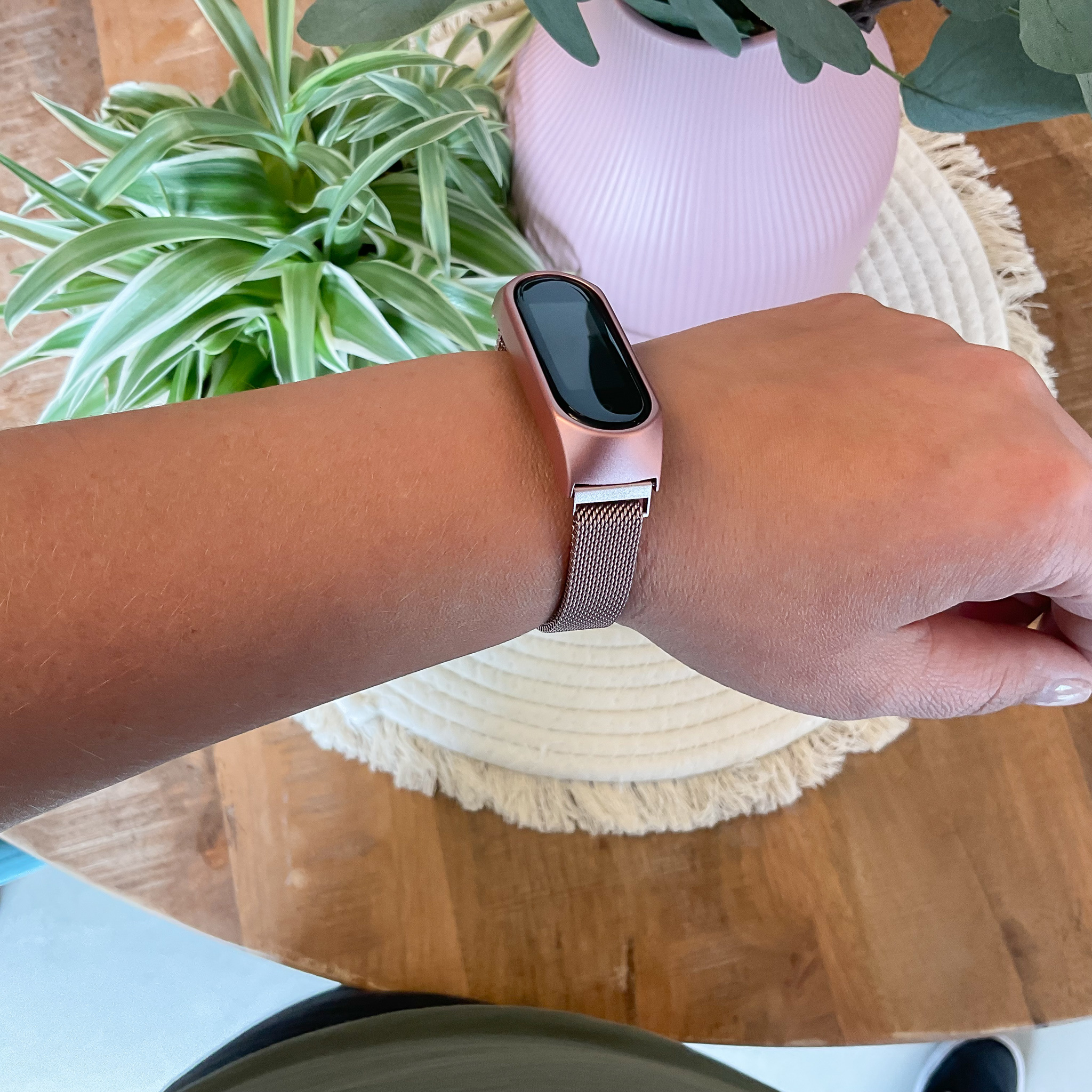 Bracelet milanais Xiaomi Mi 3/4/5/6 - rose rouge