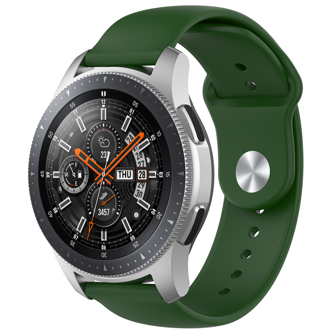 Bracelet sport en silicone Samsung Galaxy Watch - vert armée