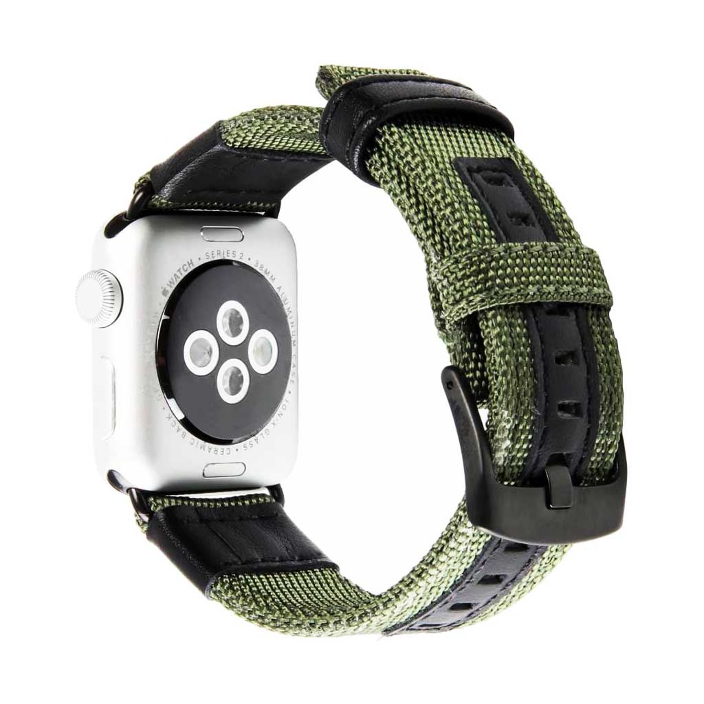 Bracelet nylon militaire Apple Watch - vert