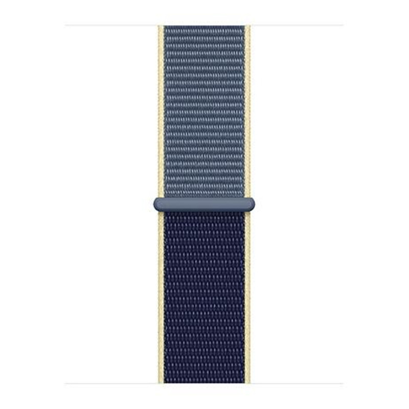 Bracelet boucle sport en nylon Apple Watch - bleu Alaska