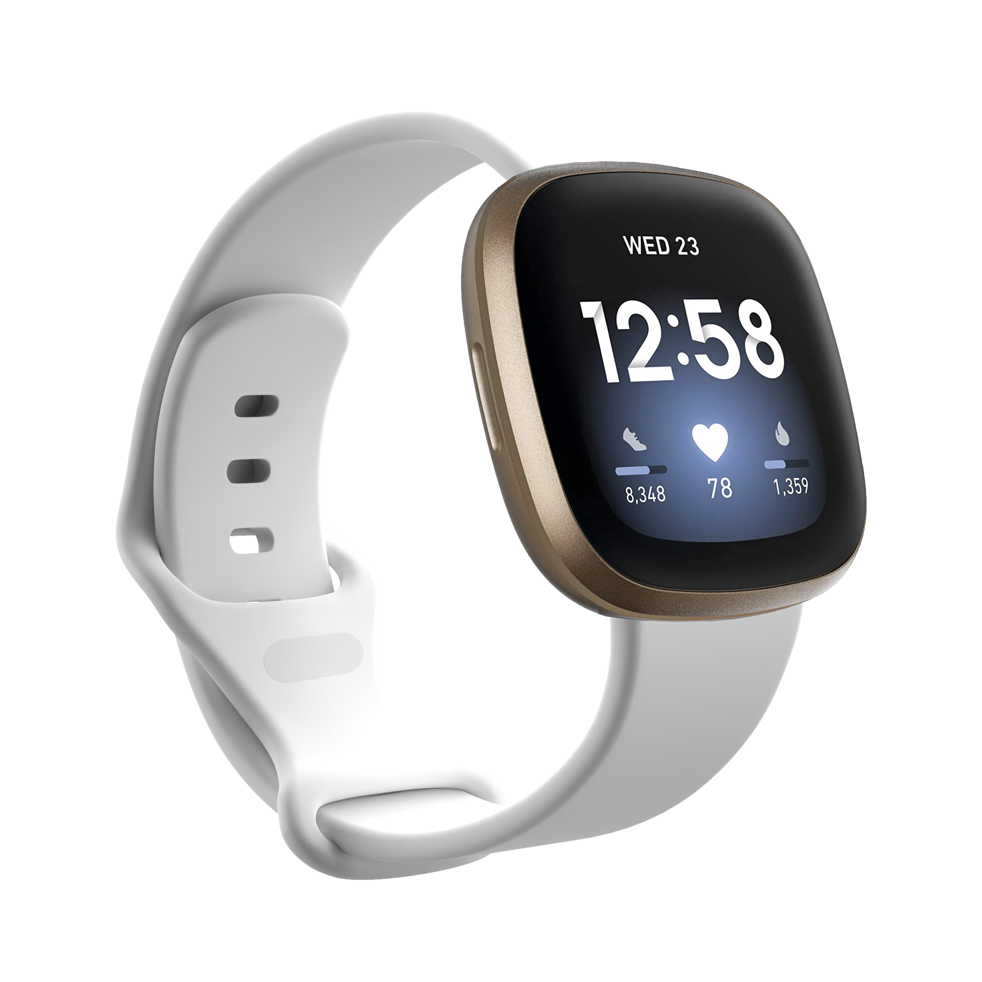 Bracelet sport Fitbit Versa 3 / Sense - blanc