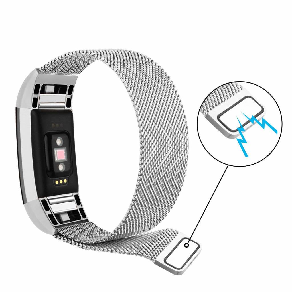 Bracelet milanais Fitbit Charge 2 - argent