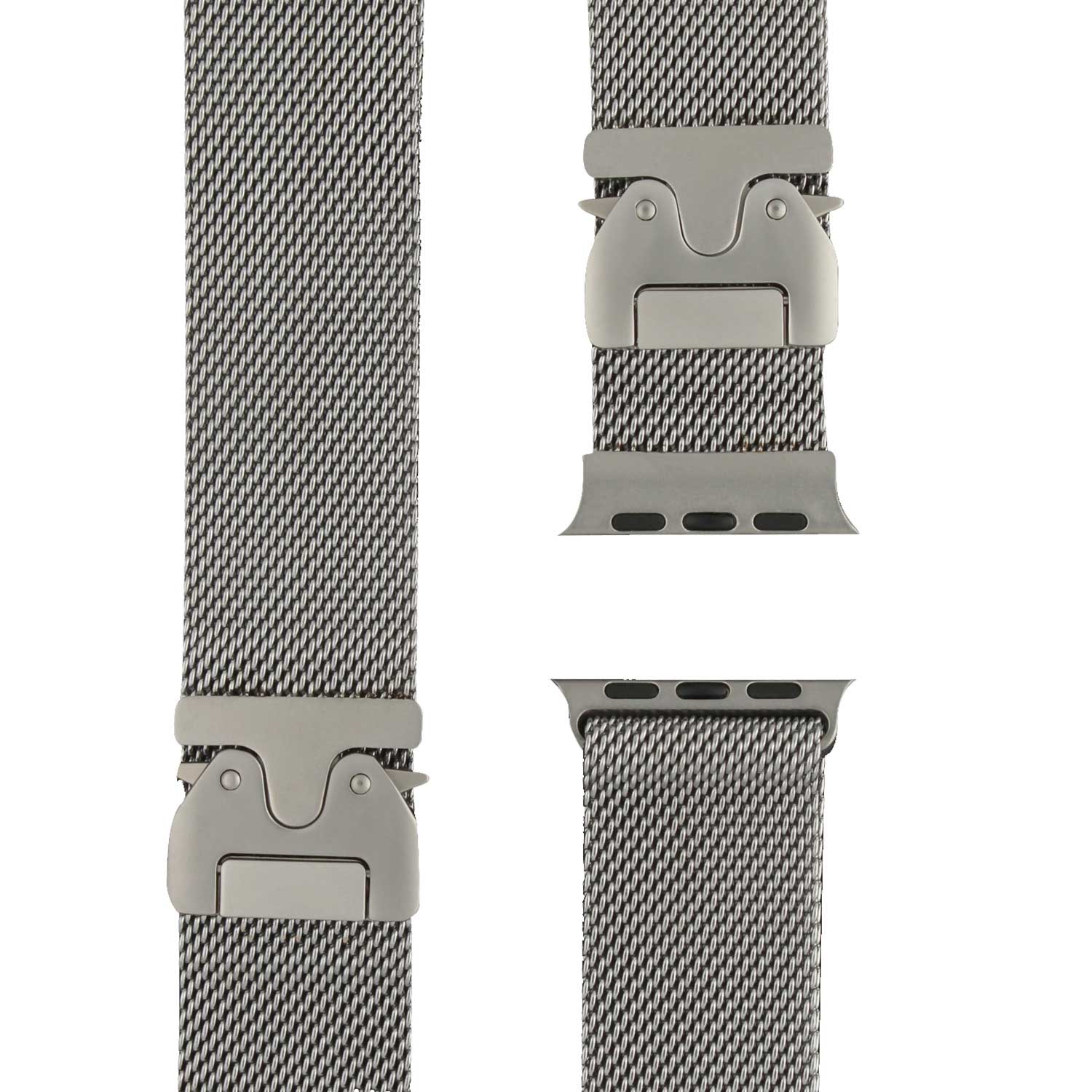 Bracelet à boucle Milanais Apple Watch - titane argent